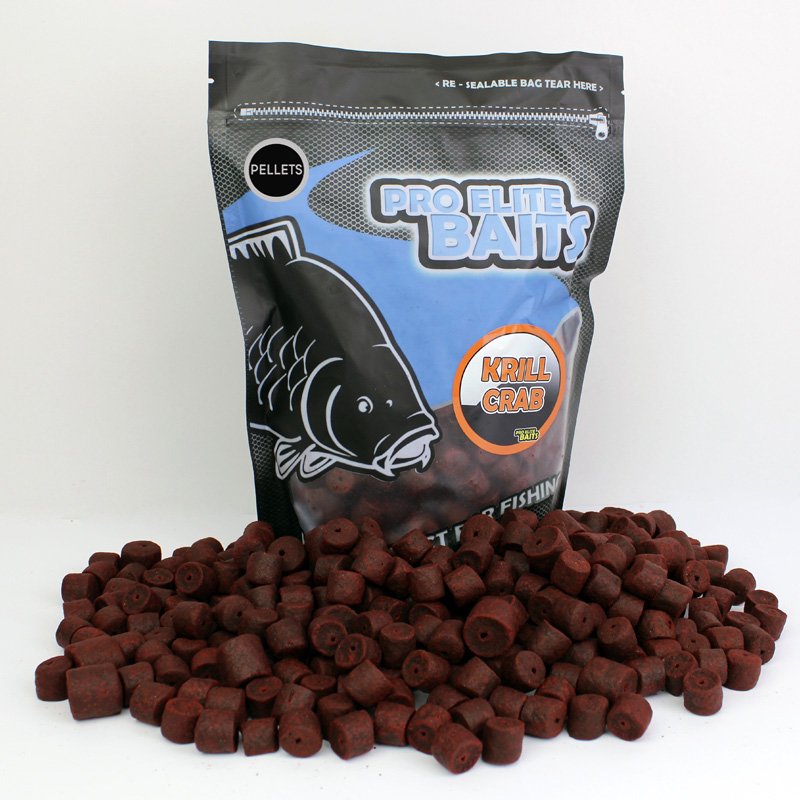Pro Elite Baits Krill Crab Attractors Pellets Drilled 14-20mm
