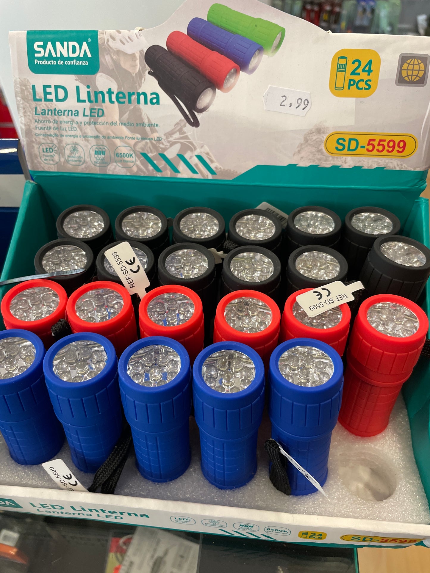 1 x Linterna Led Sanda SD-5599