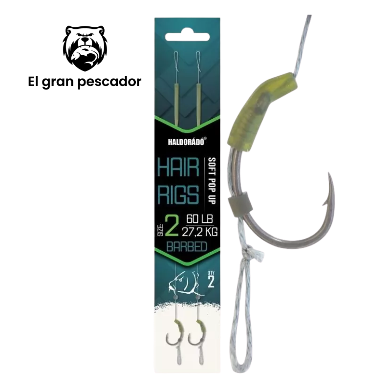 Anzuelos Montados Haldorado Pop Up Hair Rigs Size 6