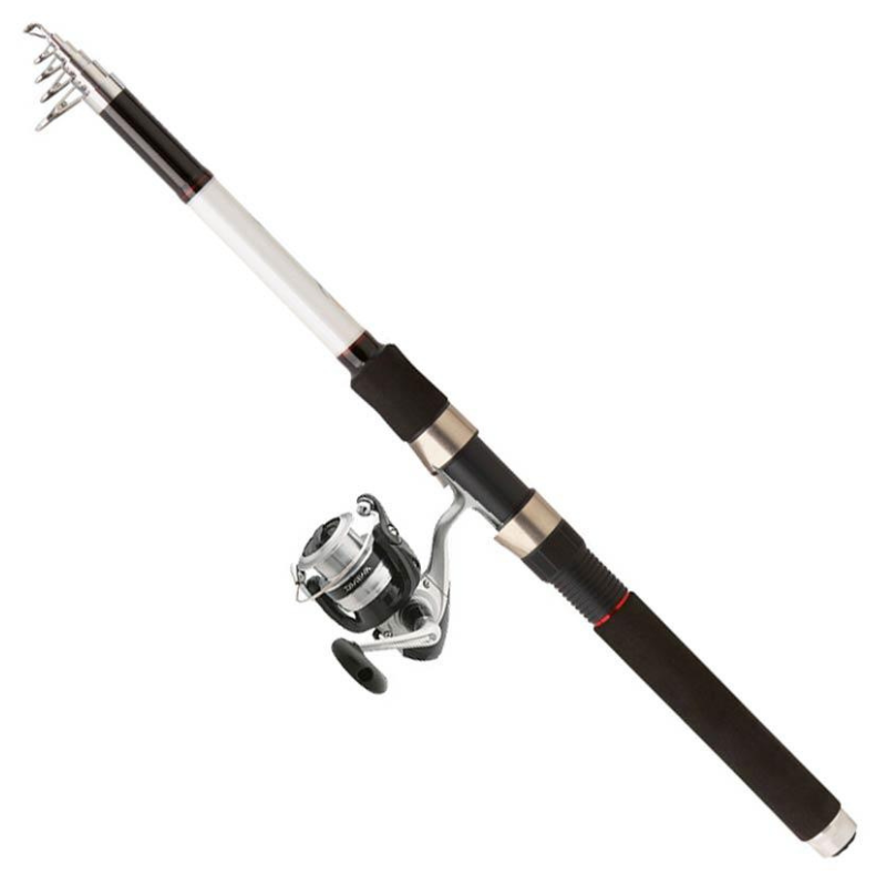 Combo Daiwa Caña SweepFire Tele 2,10m + Carrete DF 2000