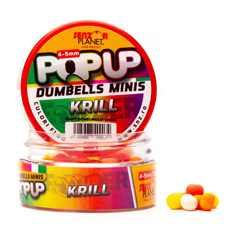 Senzor Planet Pop Up Dumbells Minis Krill 4-5mm