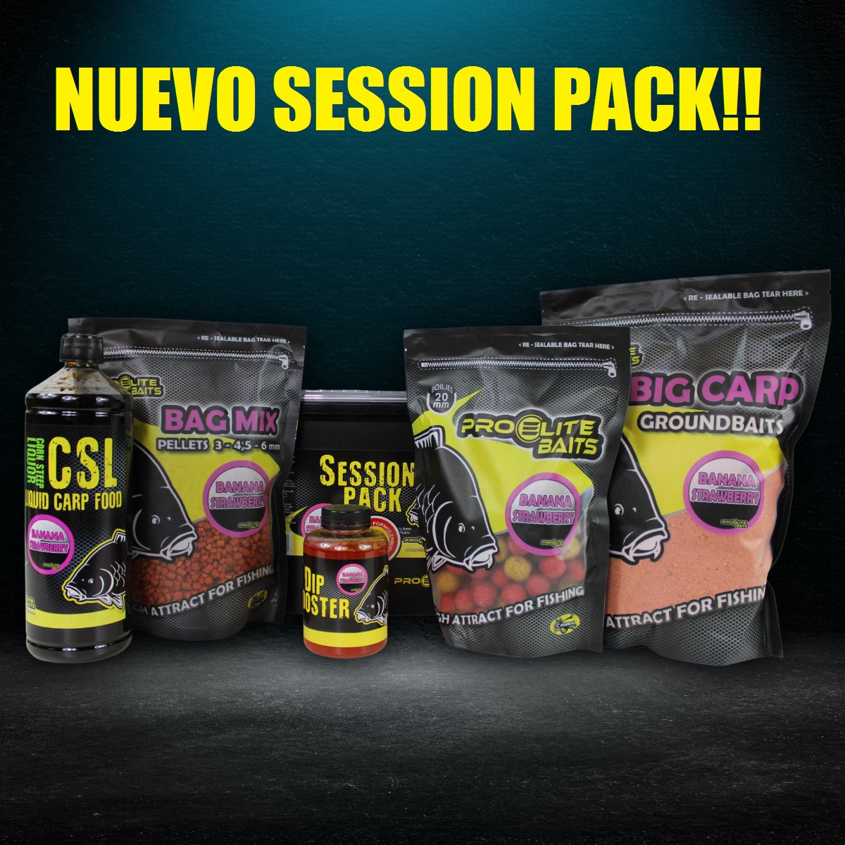 Pro Elite Baits Sesion Pack Banana Fresa
