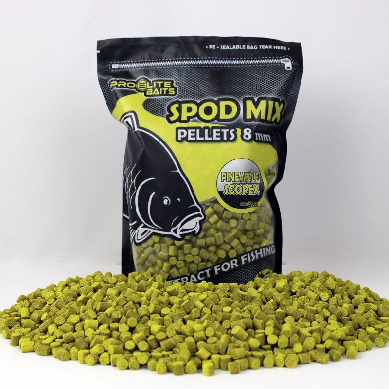 Pro Elite Baits Piña Scopex Classic Spod Mix Pellets 8mm