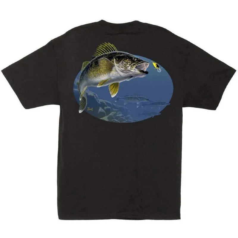 Camiseta Black Bass Al Agnew Walleye Cran Talla M