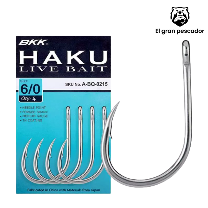 Anzuelos BKK Haku Live Bait 8/0 3pcs
