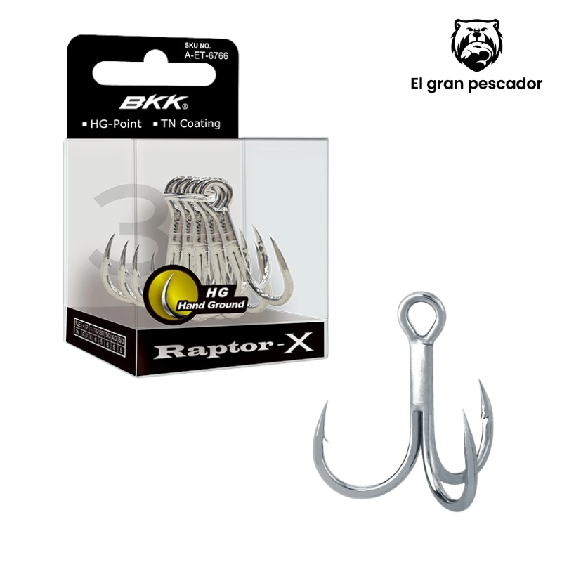 Anzuelos Triple BKK Raptor X 3/0 5pcs