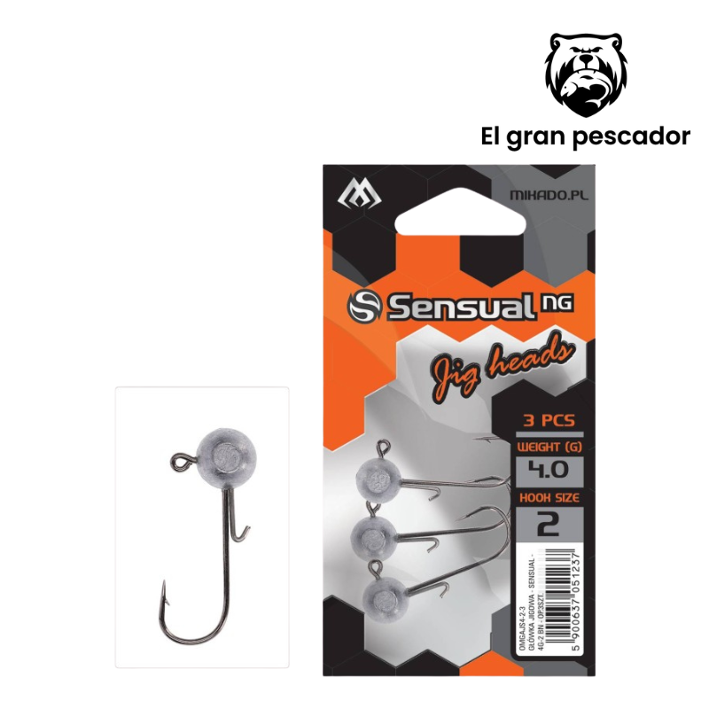 Mikado Jig Cabeza Plomada Sensual 3/0