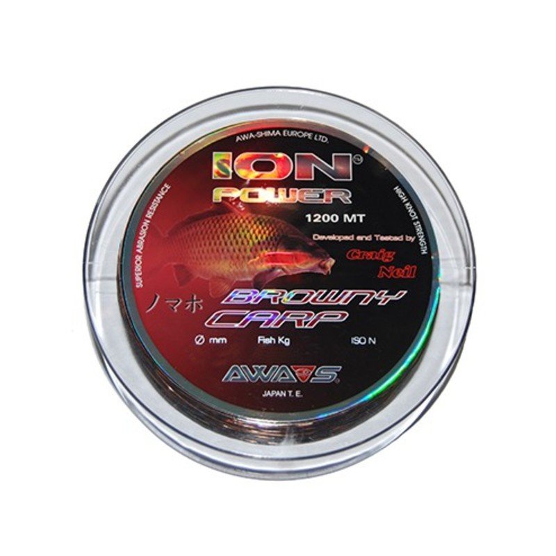 Monofilamento Awa Shima Browny Carp 0,35mm 21,90kg 1200m