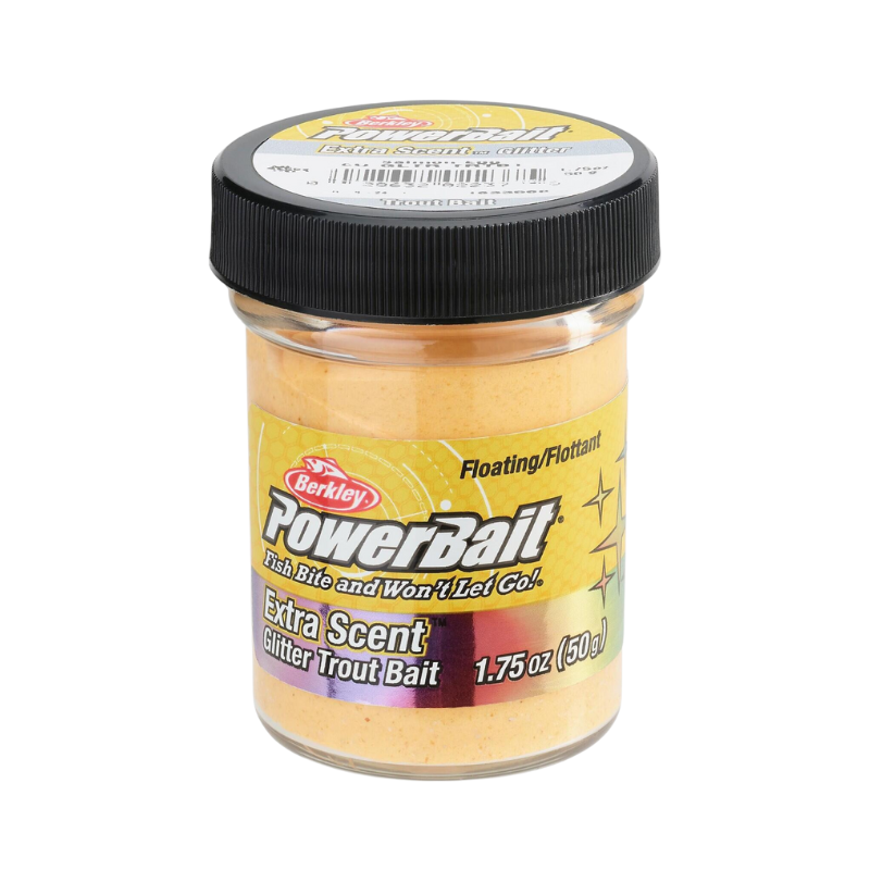Berkley PowerBait Pasta Trucha Huevas Salmon Natural Scent Glitter
