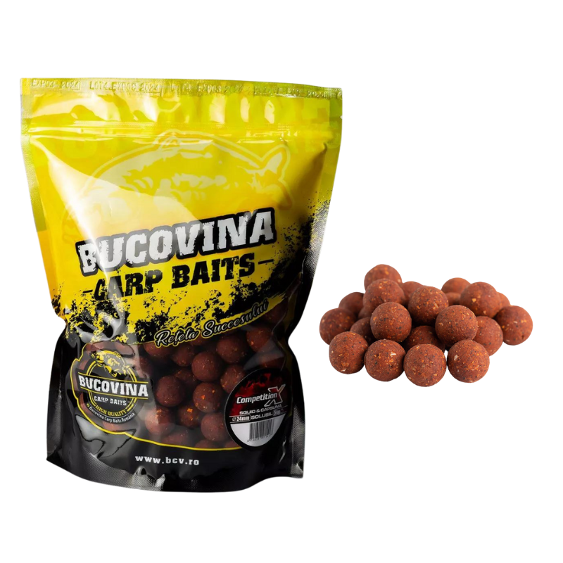 Bucovina Baits Boilies Solubles Competicion X 20mm 1kg