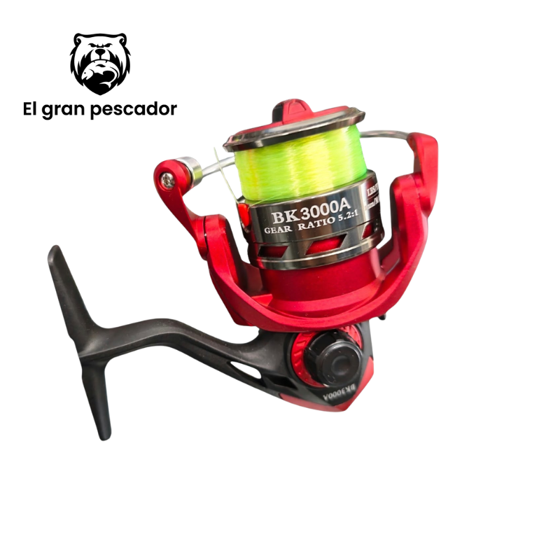 Carrete Spinning Wind Blade BK 3000A Rojo + Hilo