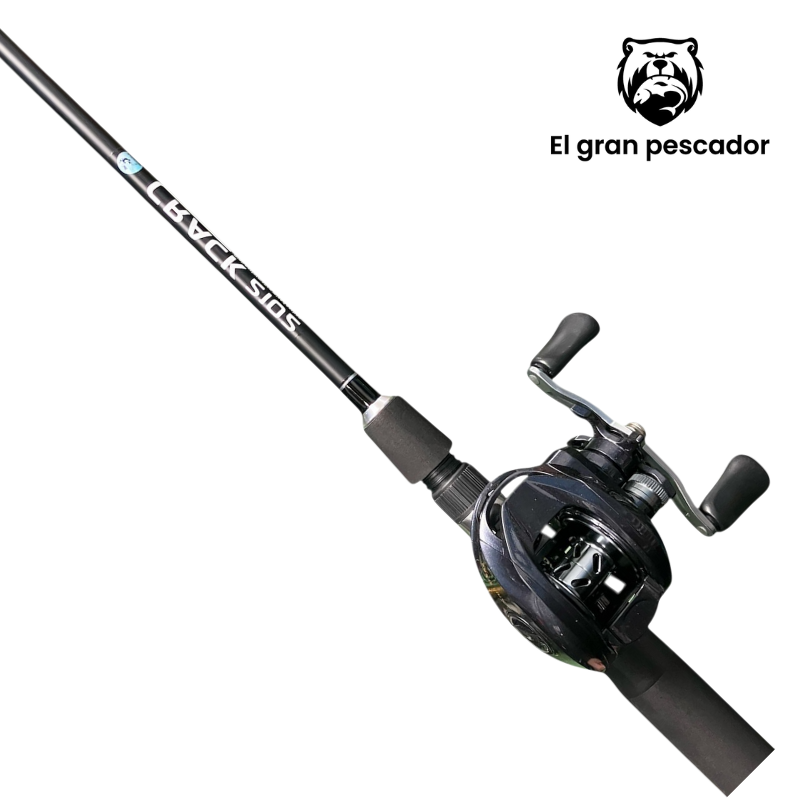 Combo Casting Baracuda 2,10m 20-50gr + Carrete Negro