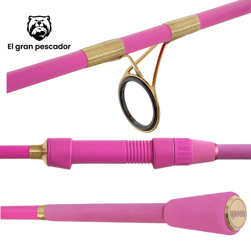 Caña Rosa Delphin Queen 3,60m (12ft) 3lb 3 tramos