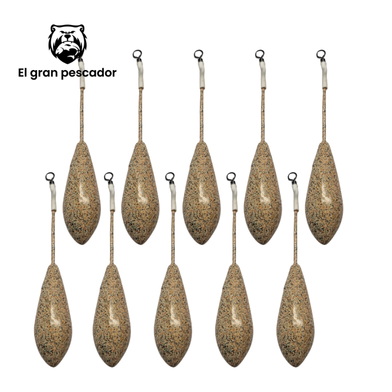 Oferta 10 Plomos Surfcasting DCA 130g Arena