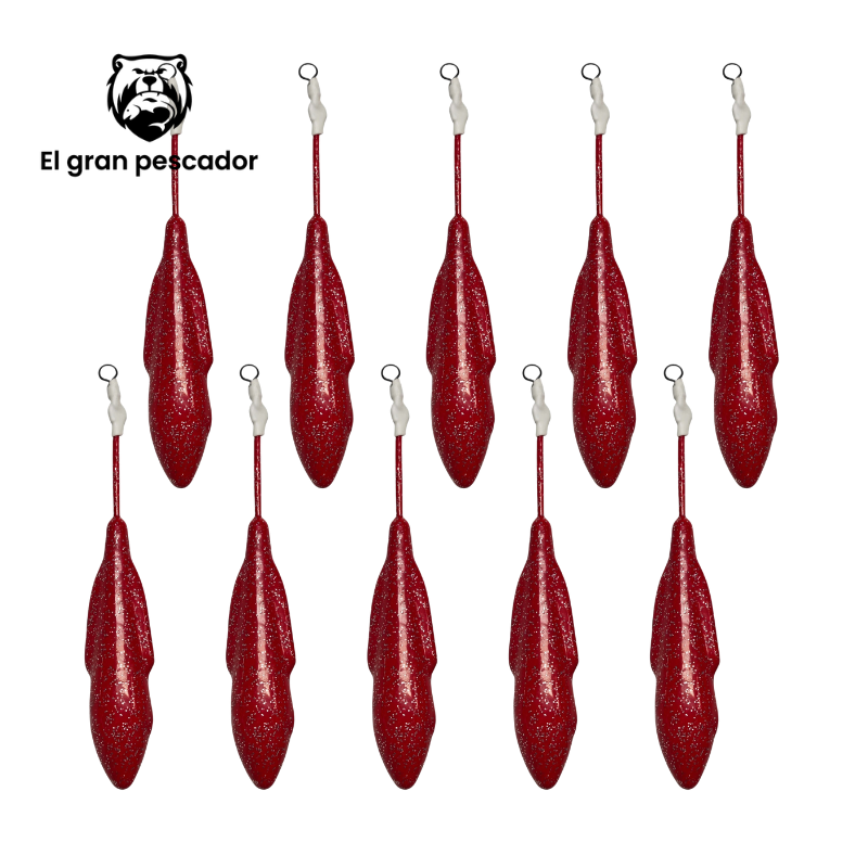 Oferta 10 Plomos Surfcasting Bala Alas 120g Arena