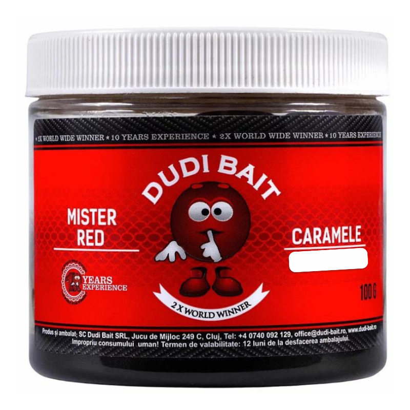 Dudi Baits Mister Red Boilies Selectos Solubles Glug 16mm