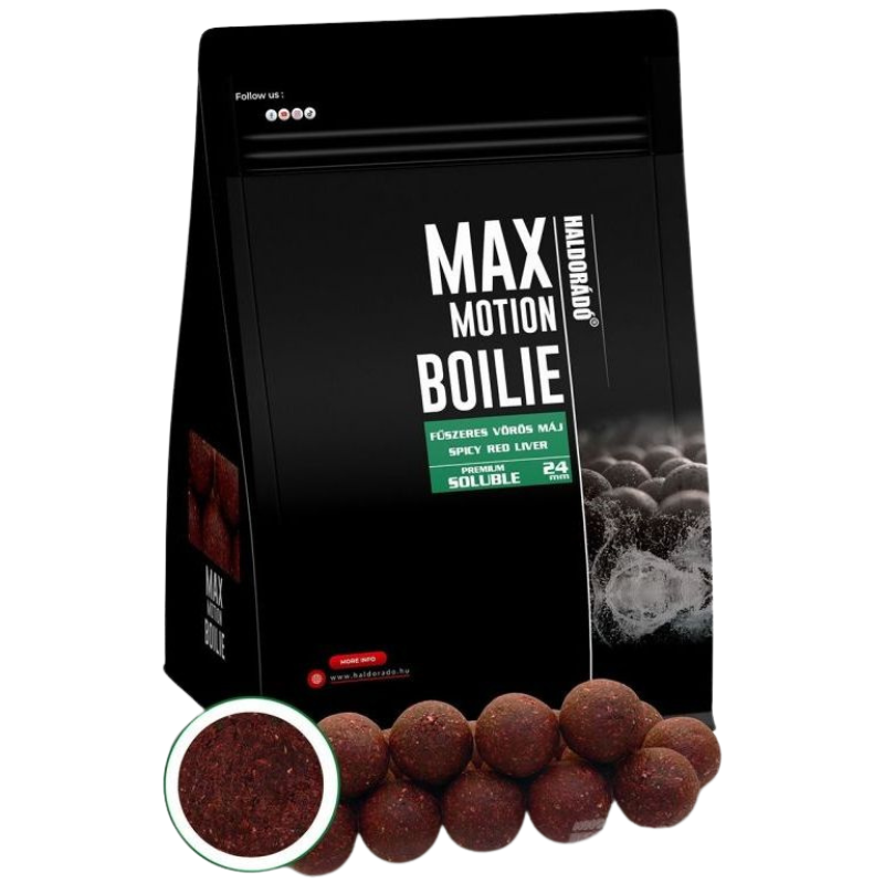 Haldorado Max Motion Boilie Soluble Spicy Red Liver 24mm