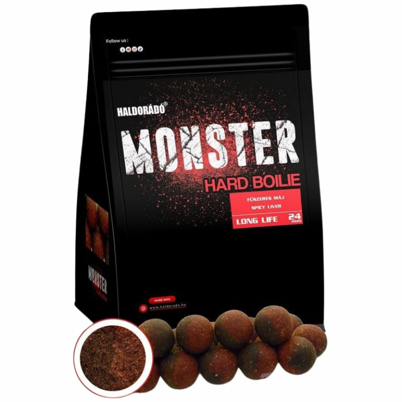 Haldorado Monster Hard Boilie Higado Picante 24mm