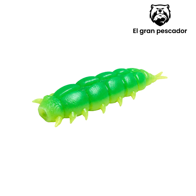 Larva Queso Verde/Amarillo 3cm 15pcs