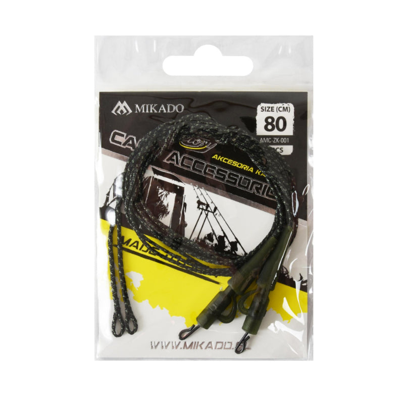 Mikado Lead Core Lead Clip + Emerillon 80cm 2uds