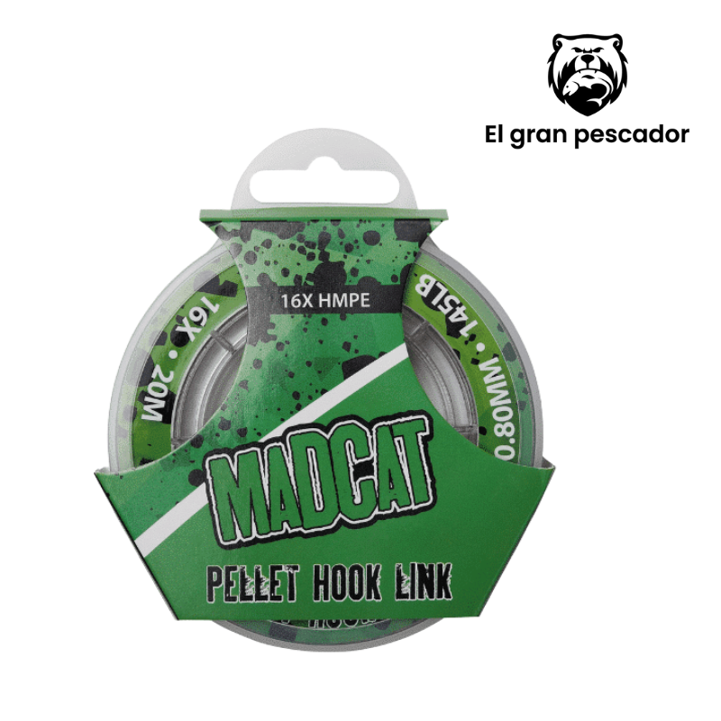 Madcat Pellet Hook Link 16x 20m 0,65mm 105lb