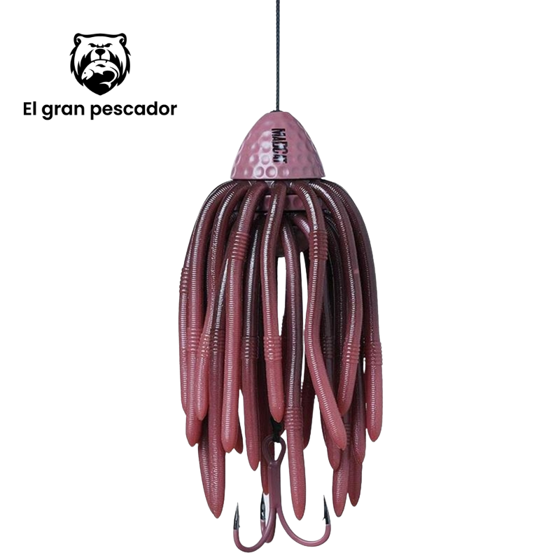 Madcat Worms Teaser 150gr 35cm 100kg 2/0 Lombriz Marron