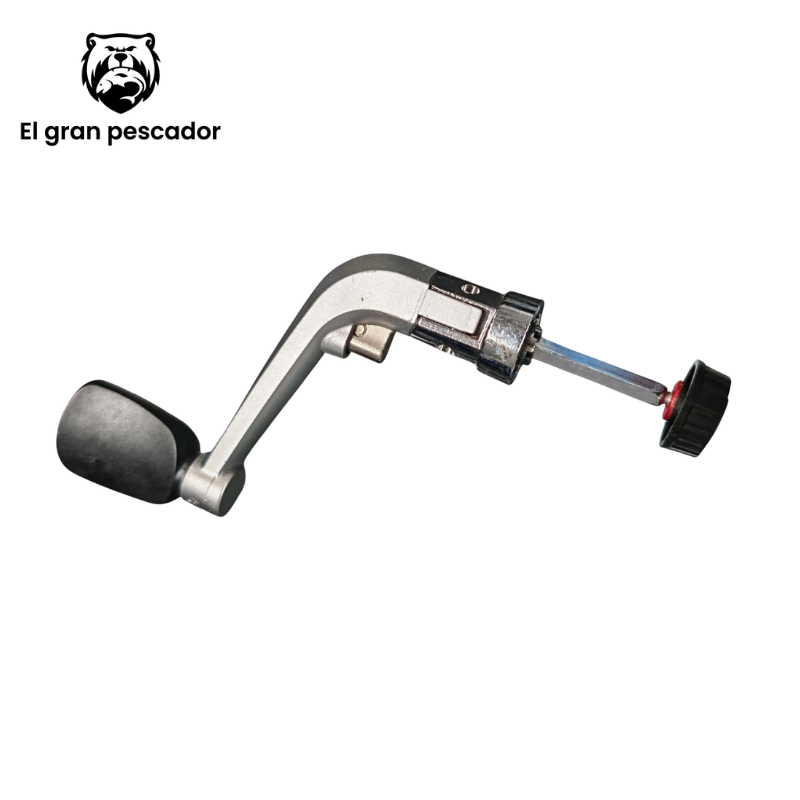 Manivela para carrete gris pequeño