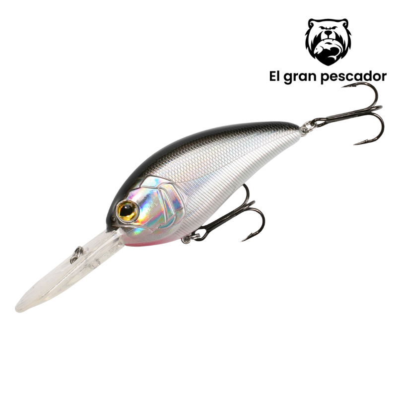 Mikado Wobler Fishunter Glimmer 8cm Floating Black Back