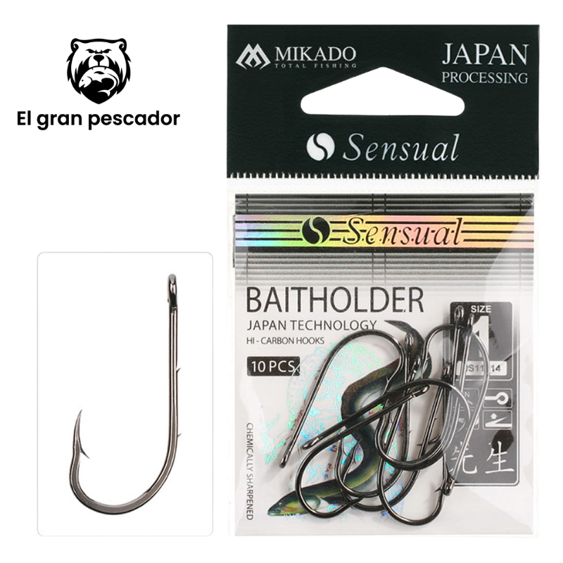Anzuelos Mikado Baitholder 1/0 1Opcs