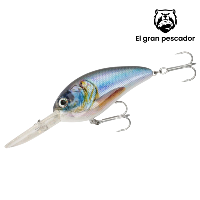 Mikado Wobler Fishunter Glimmer 8cm Floating Blue