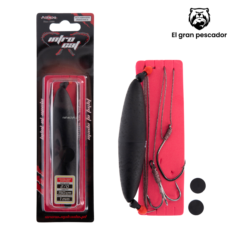 Mikado Anzuelo y Potera Montado Siluro Flotador 30gr 4/0 1.00mm