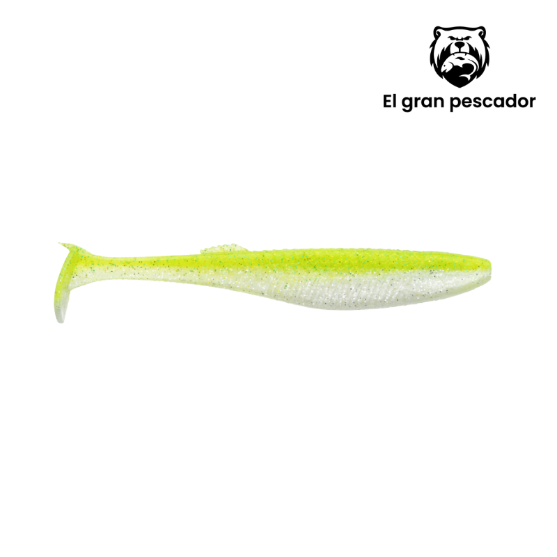 Vinilos Rapala CrushCity The Kickman Chart White Flash UV 12,5cm 5`` 5pcs