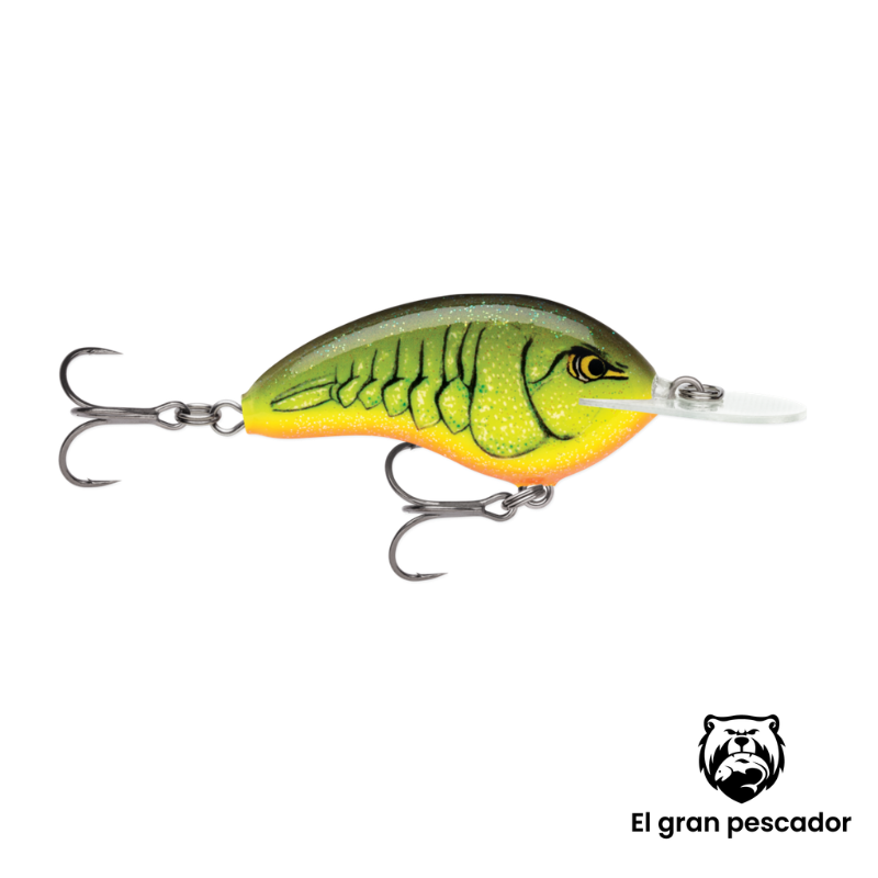 Crankbait Rapala Deep Tiny 7 Cangrejo Amarillo