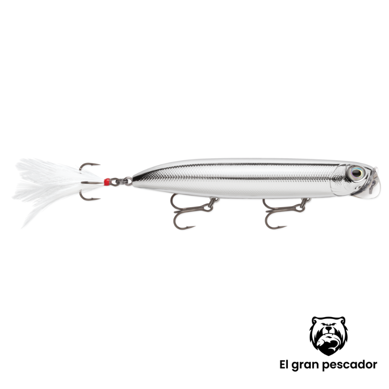 Señuelo Superficie Rapala Jowler 127 26g Plateado