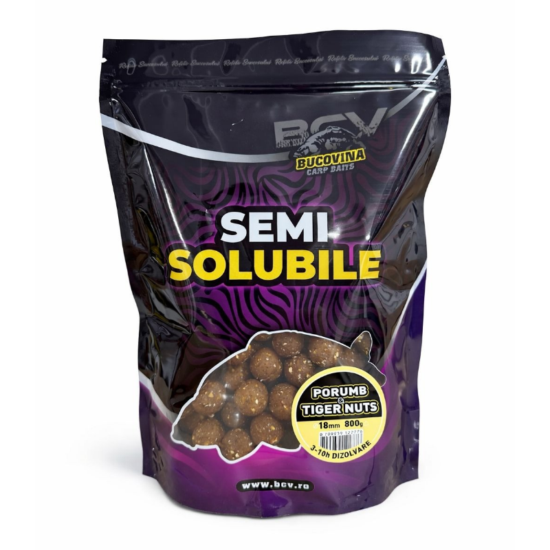 Bucovina Baits Boilies Semi Soluble Maiz Chufa 18mm 3kg