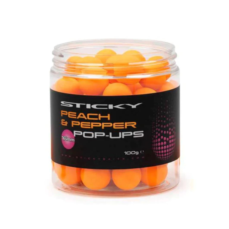 Sticky Baits Pop Up Peach Pepper 16mm