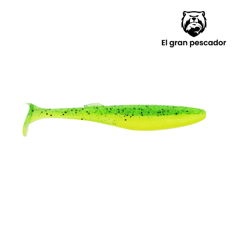 Vinilos Rapala CrushCity The Kickman Lime Chartreusse UV 12,5cm 5`` 5pcs