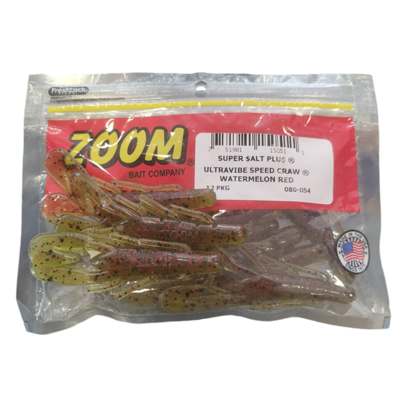 Vinilos Zoom Magnum Ultravive Speed Craw Watermelon Red 10uds