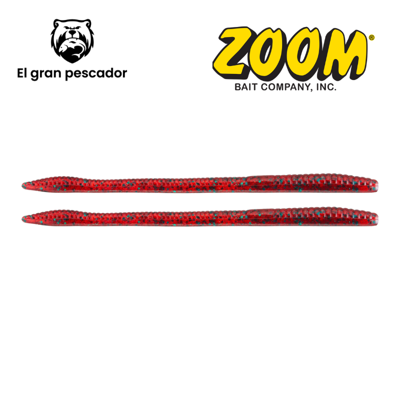 Vinilos Zoom Finesse Worm Red Bug Shad 20pcs