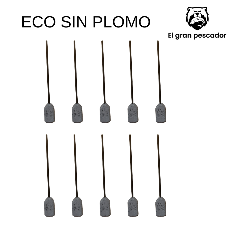 (ECO SIN PLOMO) Oferta Pesos Cubo con Tubo 4mm 60gr 10 Unidades