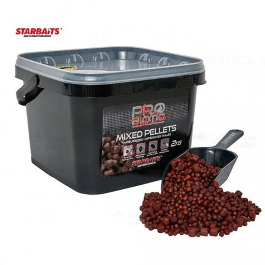 Starbaits Pro Biotic The Red One Mixed Pellets 2kg + Pala