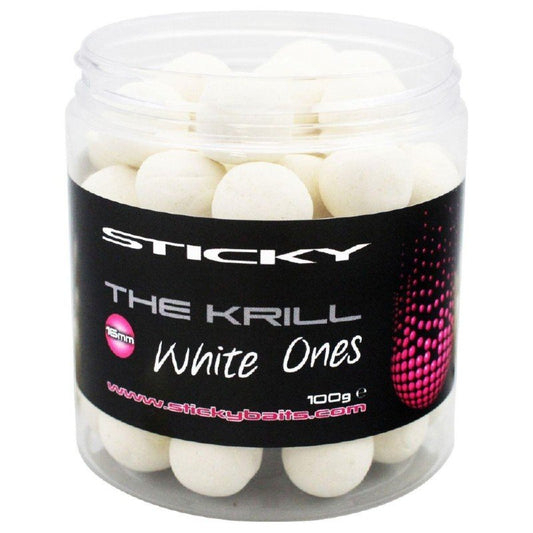 Sticky Baits The Krill Pop Ups White Ones 12mm