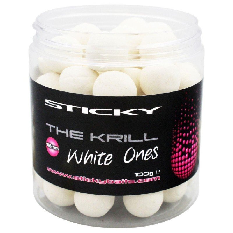 Sticky Baits The Krill Wafters White Ones 16mm