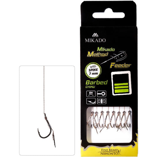 Anzuelos Montados Chinu Mikado Method Feeder Spike 0,16mm/10cm Nº 4