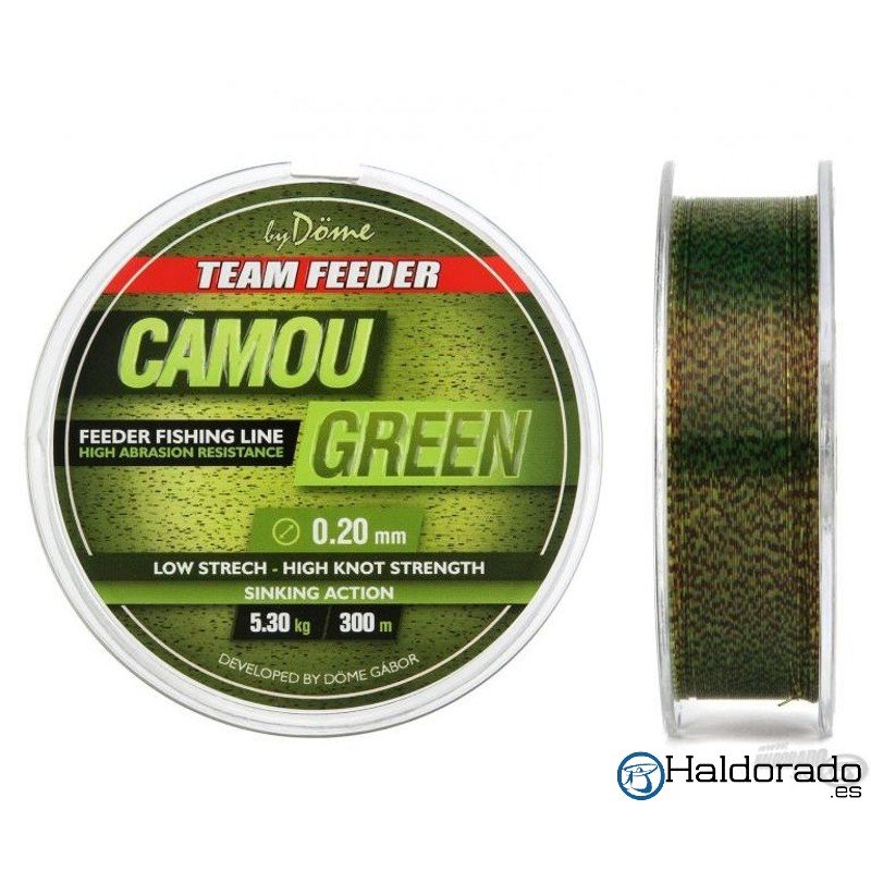 Hilo By Dome Team Feeder Camo Green 0,25mm 8,20kg 300m