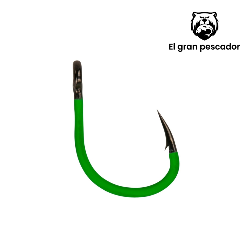 Anzuelos Madcat Jig Hooks Pellet Verdes 4/0 5pcs