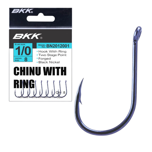 Anzuelos BKK Chinu-R Diamond BN Nº 1/0 8pcs