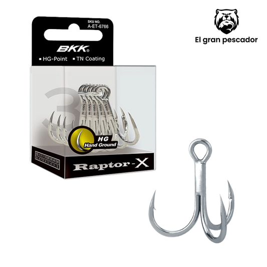 Anzuelos Triple BKK Raptor X  2/0 6pcs