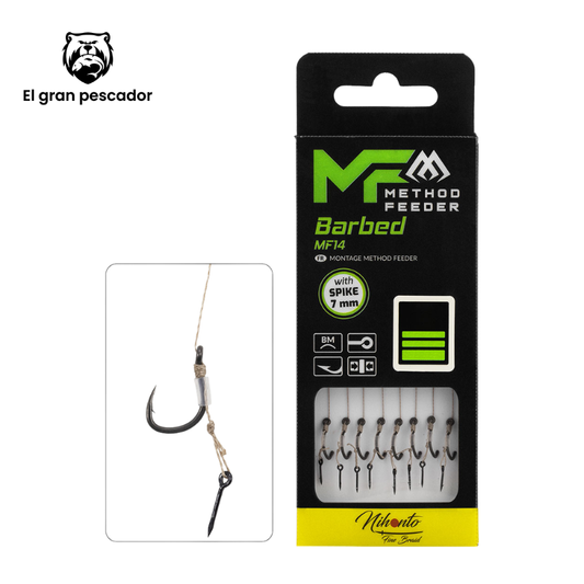 Anzuelos Montados MF14 Mikado Method Feeder Spike 0,12mm/10cm Nº 14