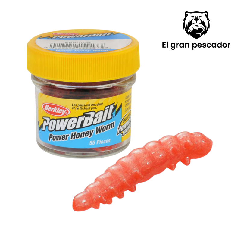 Berkley PowerBait Gusano de la Miel Hot Orange